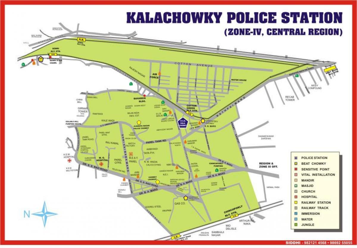 карта Kalachowki Мумбаи