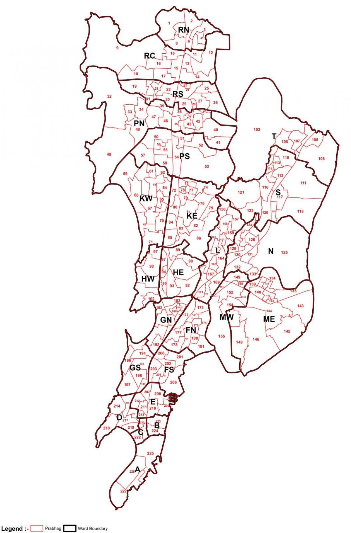 Уорд карте Мумбаи