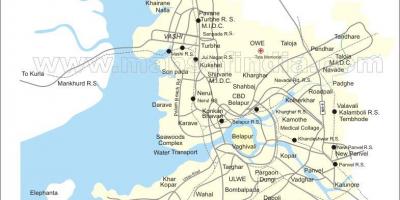 Карта Нью-Мумбаи