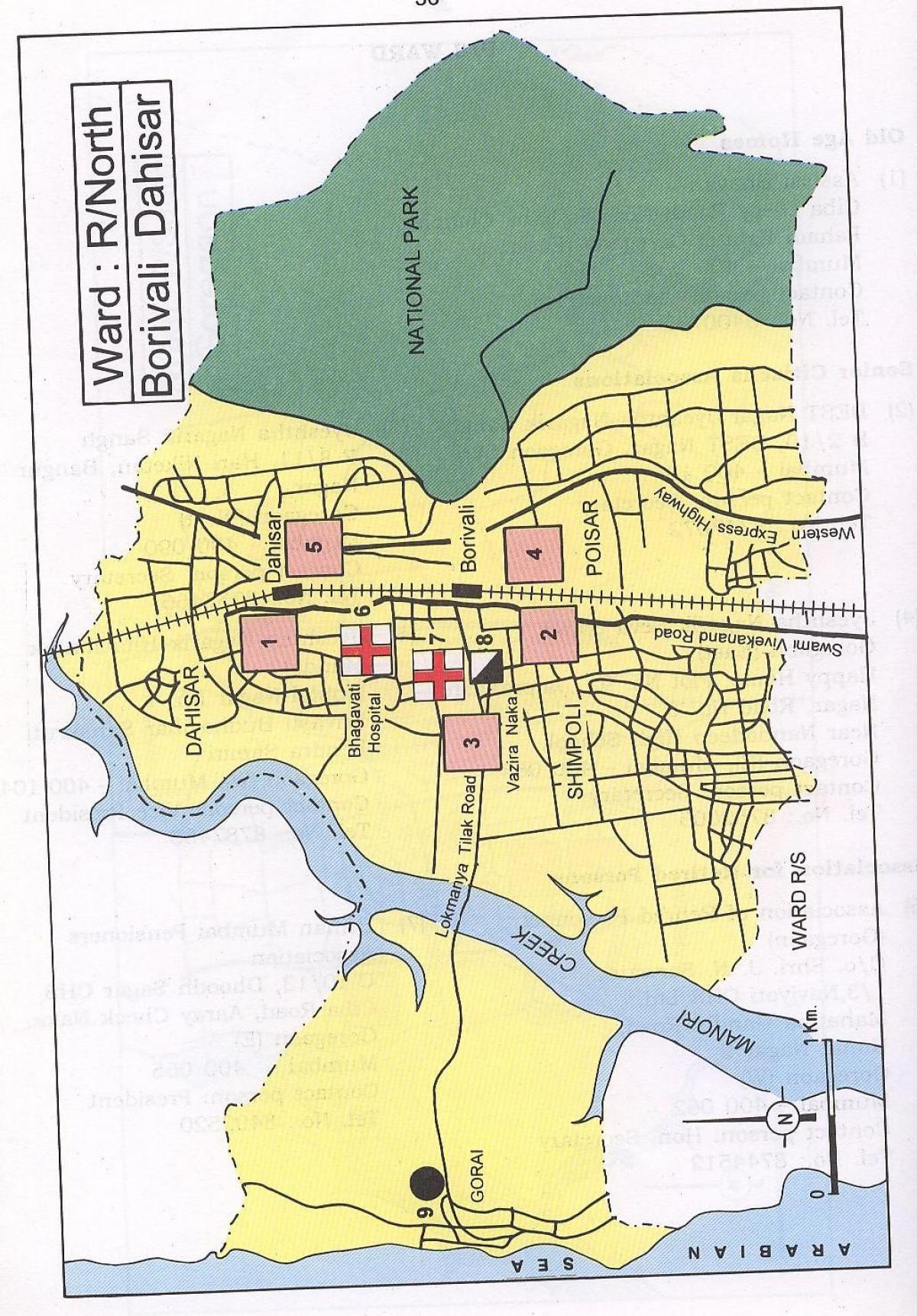карта Dahisar Мумбаи