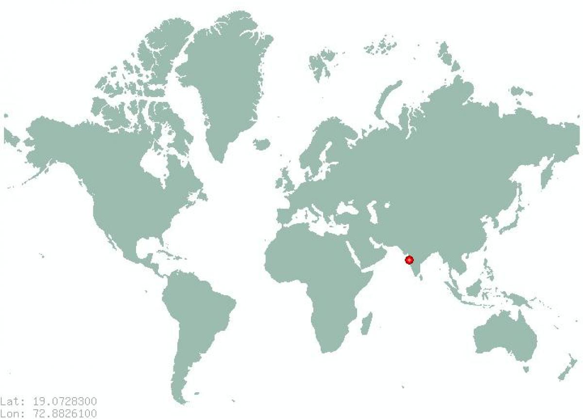 Мумбаи на карте мира
