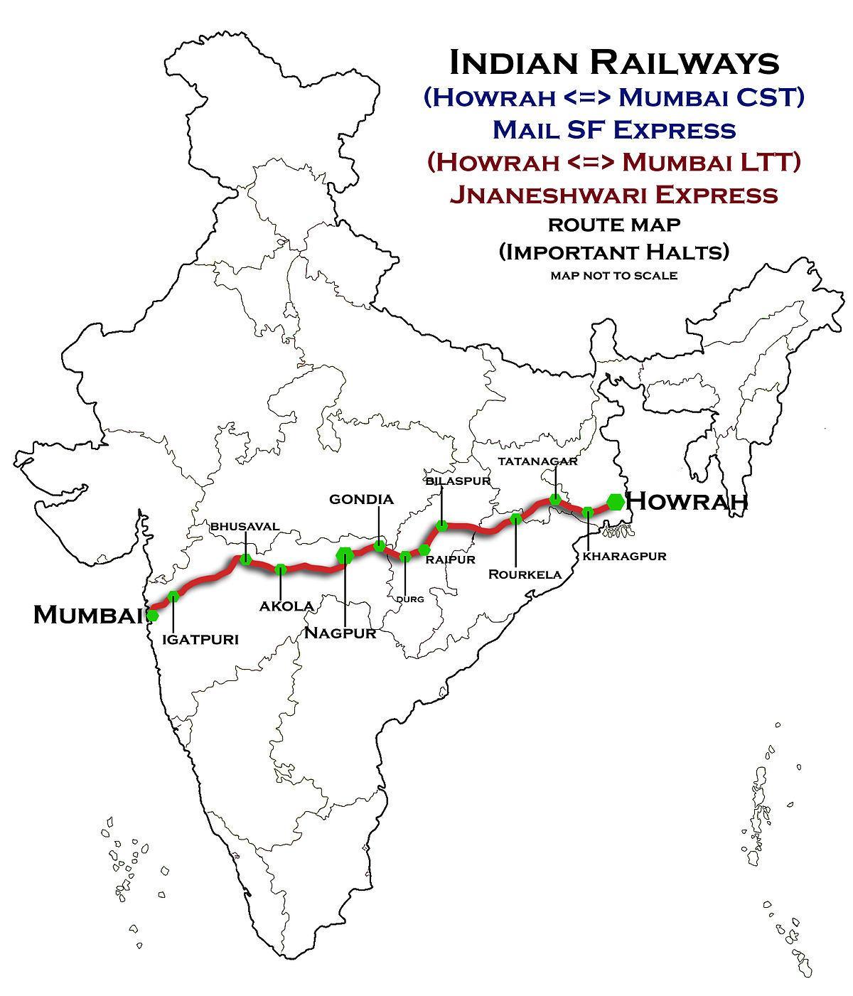 нагпур Мумбаи экспресс на карте хайвей