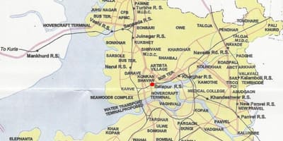 Карта Нави Мумбаи