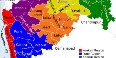Карта Махараштра Мумбаи