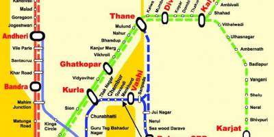 Центральный Мумбаи станций карте