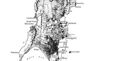 Карта Мумбаи остров