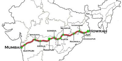 Нагпур Мумбаи экспресс на карте хайвей